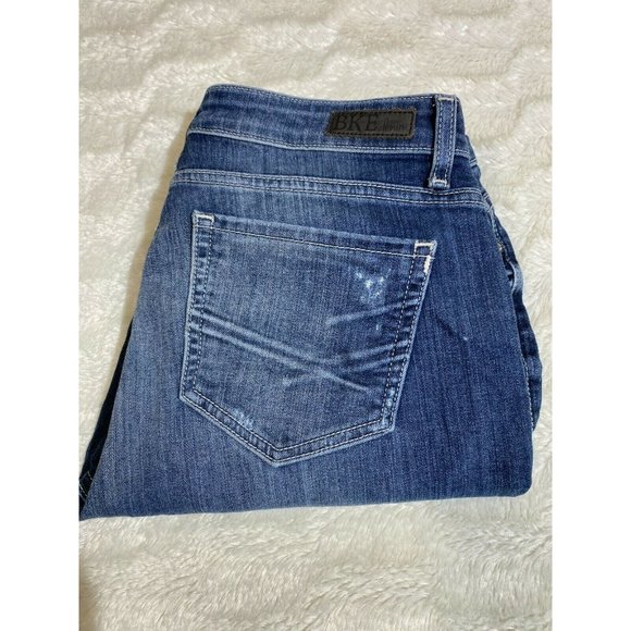 Women’s BKE Fr Buckle Harper Capri Jeans, Blue, 27 - Picture 2 of 12